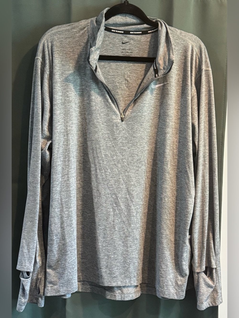 Nike Light Gray Women's Quarter-Zip Pullover